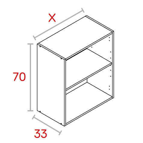 Módulo Alto de 70 cm