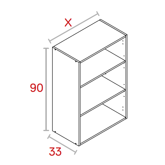 Módulo Alto de 90 cm