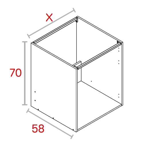Módulo Bajo Fregadero de 70 o 80 cm
