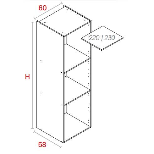 Módulo Columna Horno + Despensa
