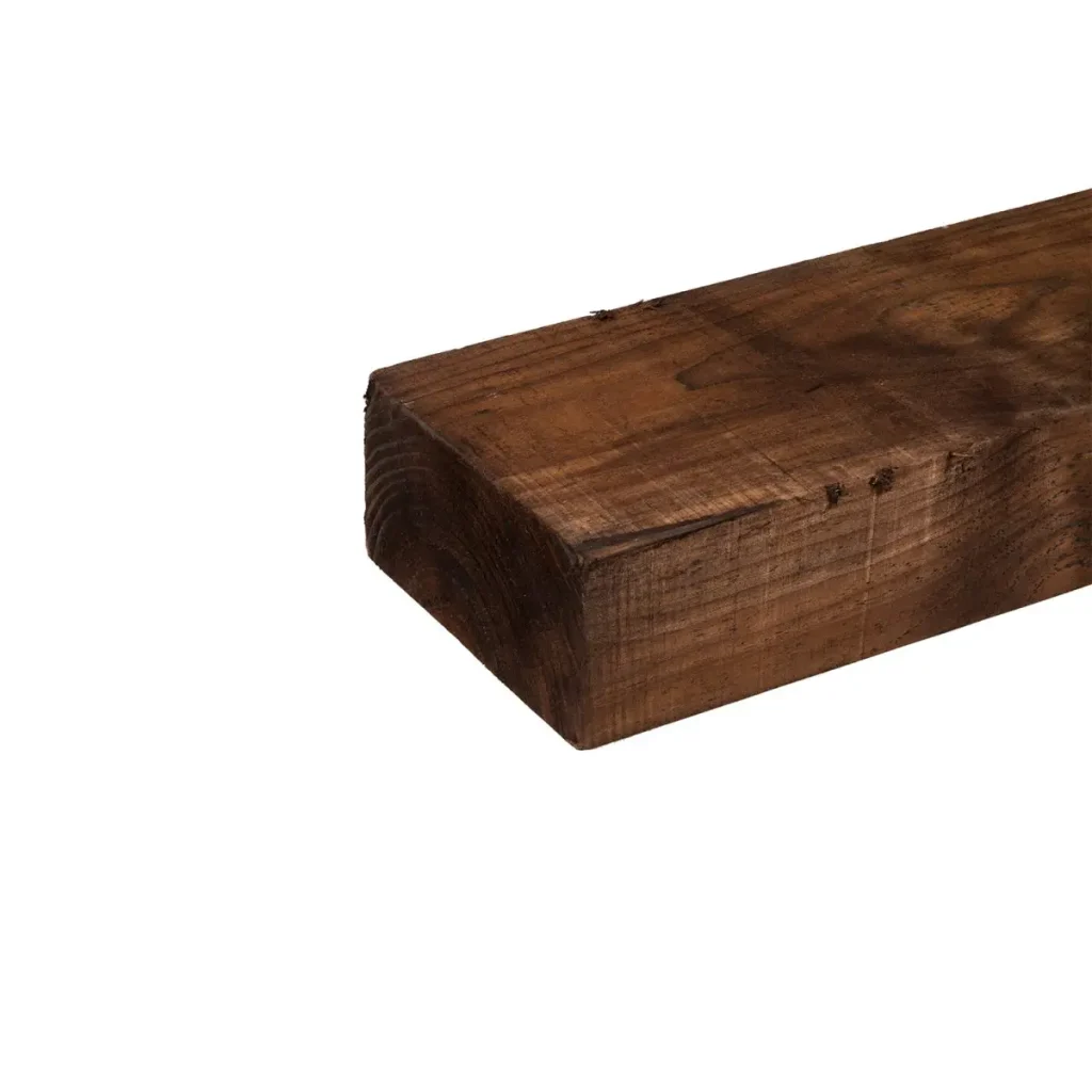Traviesa ecológica de madera de pino aserrada 2500 x 220 x 120 mm